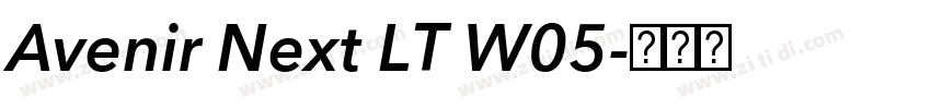 Avenir Next LT W05字体转换